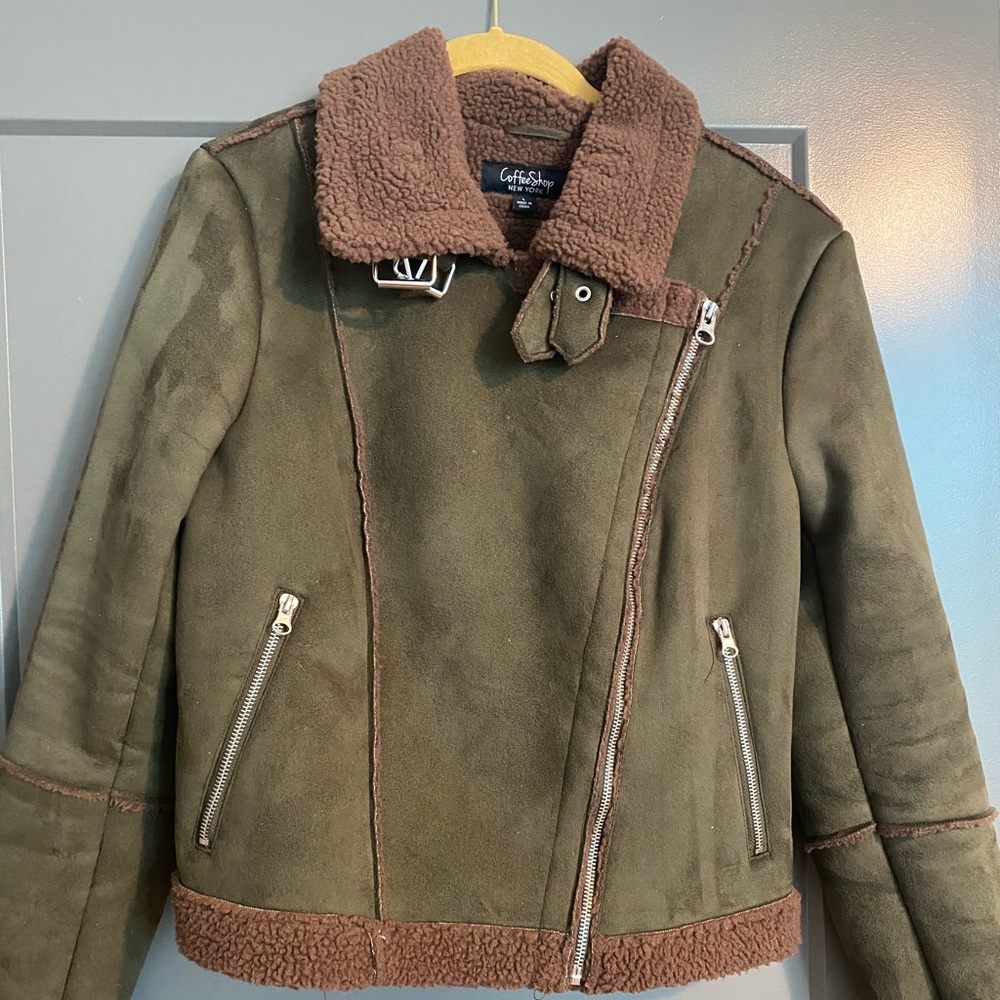 Army Green Moto Jacket Gem